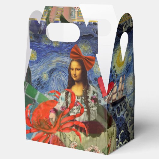 Mona Lisa Fun Zodiac Whimsical Bedankdoosjes (Geopend)