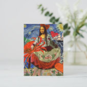 Mona Lisa Fun Zodiac Whimsical Briefkaart (Staand voorkant)
