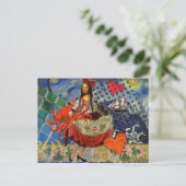 Mona Lisa Fun Zodiac Whimsical Briefkaart (Staand voorkant)