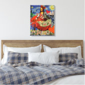 Mona Lisa Fun Zodiac Whimsical Canvas Afdruk (Insitu (Slaapkamer))