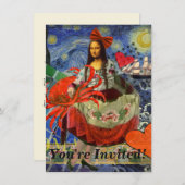 Mona Lisa Fun Zodiac Whimsical Kaart (Voorkant / Achterkant)