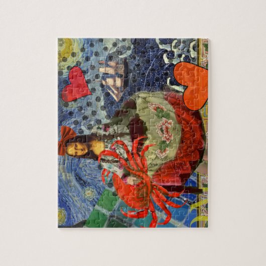 Mona Lisa Fun Zodiac Whimsical Legpuzzel (Verticaal)