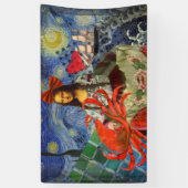 Mona Lisa Fun Zodiac Whimsical Spandoek (Verticaal)
