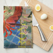 Mona Lisa Fun Zodiac Whimsical Theedoek (Quarter Fold)