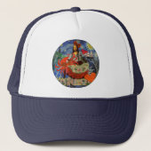 Mona Lisa Fun Zodiac Whimsical Trucker Pet (Voorkant)