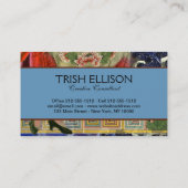 Mona Lisa Fun Zodiac Whimsical Visitekaartje (Achterkant)