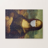 MONA LISA FUNNY MASK JIGSAW PUZZLE LEGPUZZEL (Horizontaal)