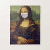 MONA LISA FUNNY MASK JIGSAW PUZZLE LEGPUZZEL (Verticaal)