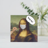 Mona Lisa gemaskeerd Kaart (Staand voorkant)