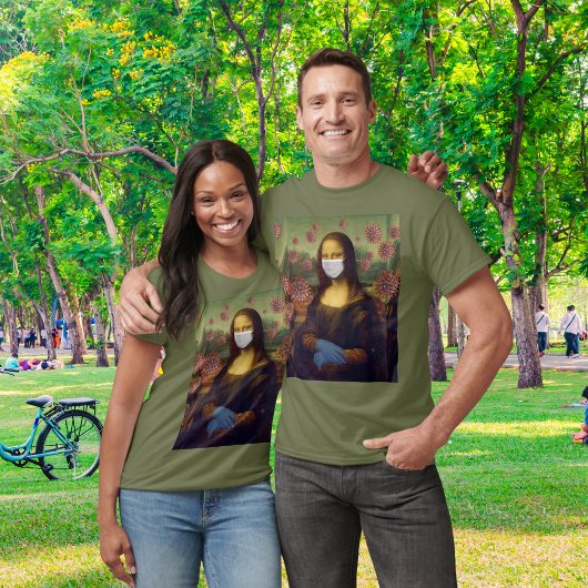 Mona Lisa gemaskerd spelen Het Veilig Unisex T-shirt