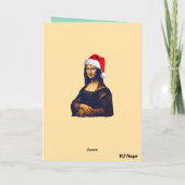 Mona Lisa Glas-in-lood Kerstmis Kaart (Achterkant)