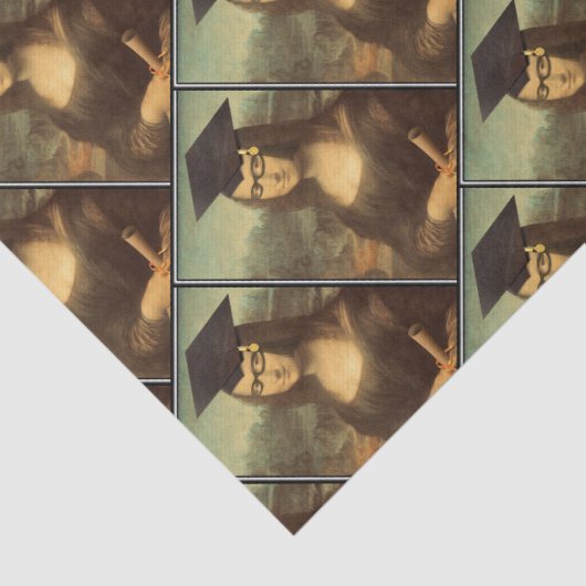 Mona Lisa Glasses Afstuderen Tissuepapier (Detail)