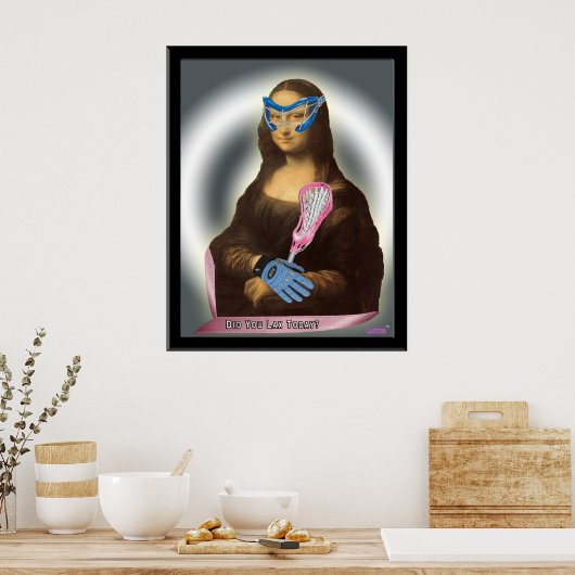 Mona Lisa Goes Laxs-tastic! Poster (Keuken)