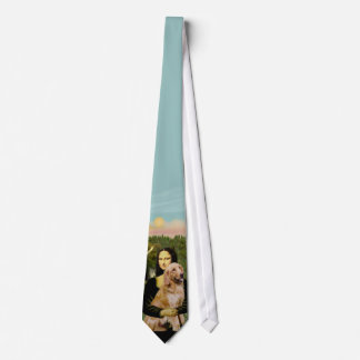 Mona Lisa - Golden Retriever Stropdas