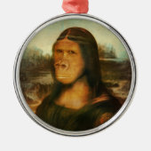 Mona Lisa Gorilla Aap   Metalen Ornament (Voorkant)