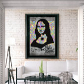 Mona Lisa Graffiti Street Art Pop Cultuur Poster