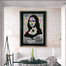 Mona Lisa Graffiti Street Art Pop Cultuur