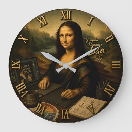 Mona Lisa Graphic Designer Digital Creative Studio Grote Klok (Voorkant)