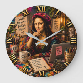 Mona Lisa Graphic Designer Funny Creative Studio Grote Klok