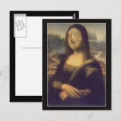 Mona Lisa Grappig Gezicht Briefkaart (Voorkant / Achterkant)