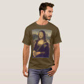Mona Lisa Grappig Gezicht T-shirt (Voorkant volledig)