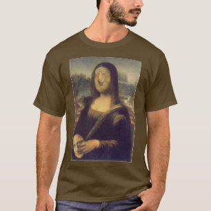 Mona Lisa Grappig Gezicht T-shirt