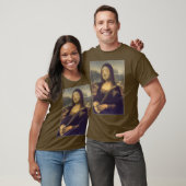 Mona Lisa Grappig Gezicht T-shirt (Unisex)