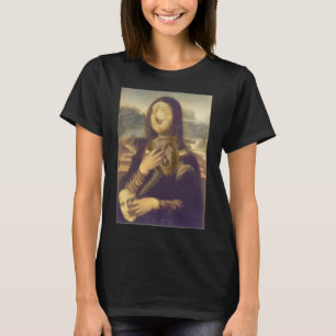 Mona Lisa grappig gezicht T-shirt