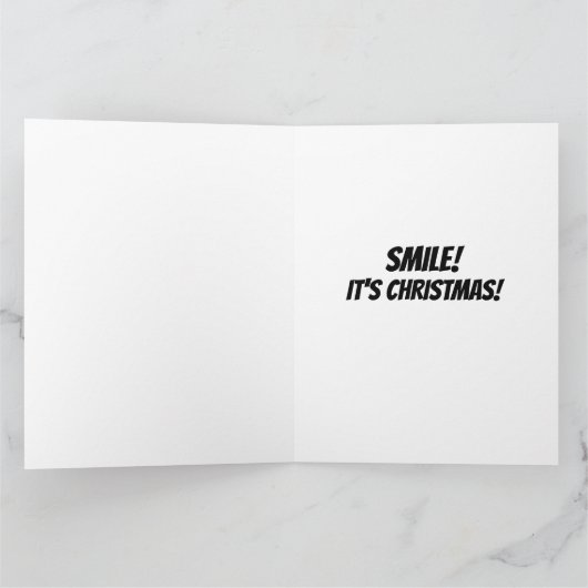 MONA LISA GRAPPIG KERSTMIS WENSKAART KAART (Binnen)