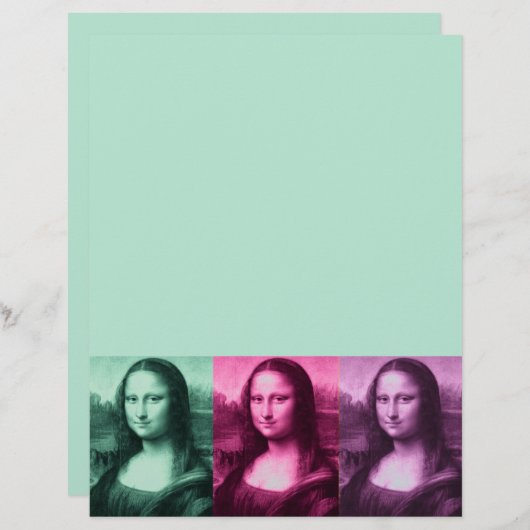Mona Lisa Green Pink Paars (Voorkant / Achterkant)
