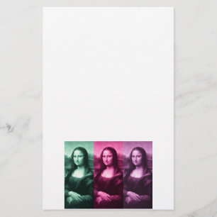 Mona Lisa Green Pink Paars Briefpapier