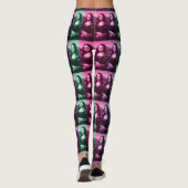 Mona Lisa Green Pink Paars Leggings (Achterkant)