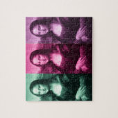 Mona Lisa Green Pink Paars Legpuzzel (Verticaal)
