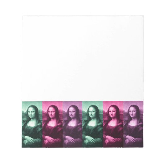 Mona Lisa Green Pink Paars Notitieblok (Voorkant)