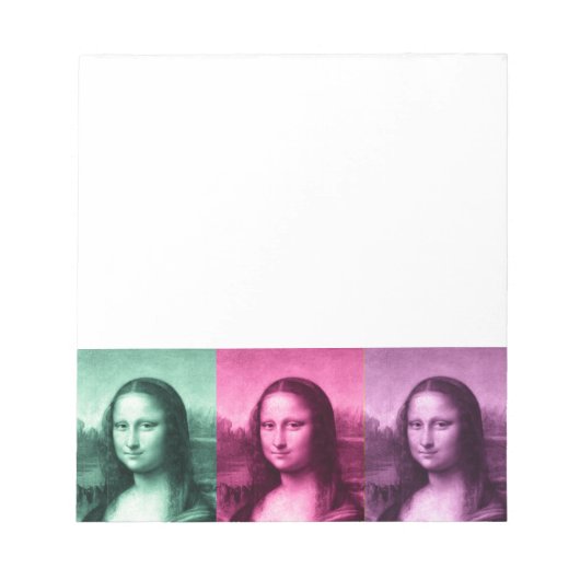 Mona Lisa Green Pink Paars Notitieblok (Voorkant)