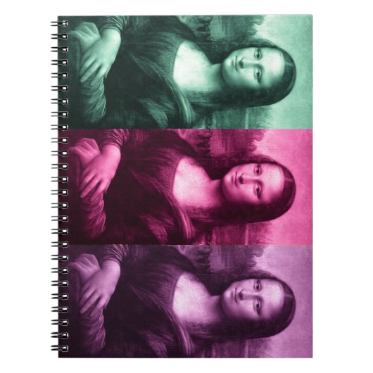 Mona Lisa Green Pink Paars Notitieboek (Voorkant)
