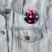 Mona Lisa Green Pink Paars Ronde Button 5,7 Cm (In situ)