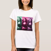 Mona Lisa Green Pink Paars T-shirt (Voorkant)