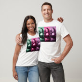 Mona Lisa Green Pink Paars T-shirt (Unisex)