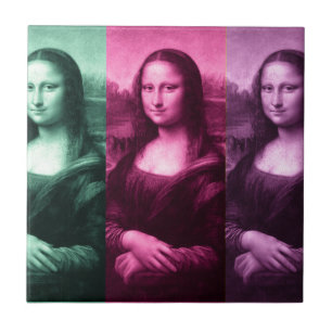 Mona Lisa Green Pink Paars Tegeltje