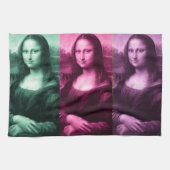 Mona Lisa Green Pink Paars Theedoek (Horizontaal)