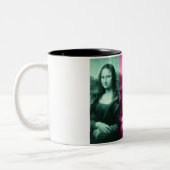 Mona Lisa Green Pink Paars Tweekleurige Koffiemok (Links)