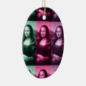 Mona Lisa Green Roze Paarse keramische sieraad Keramisch Ornament (Rechts)