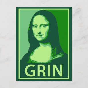 Mona Lisa Grin Briefkaart