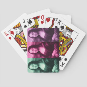 Mona Lisa Groen Roze Paars Pokerkaarten