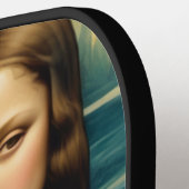 Mona Lisa & haar kat - monogram Pickleball Paddle (Links Detail)