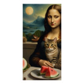 Mona Lisa & haar kat - Zomer vibes \ Perfect Poster (Voorkant)