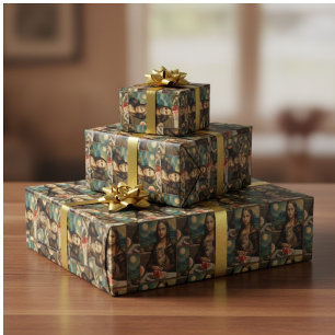Mona Lisa & haar kat - Zomerstemming \ Cadeaupapier