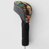 Mona Lisa & haar kat - Zomerstemming \ Golfheadcover (Schuin)