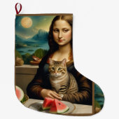 Mona Lisa & haar kat - Zomerstemming \ Grote Kerstsok (Voorkant)
